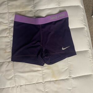 Nike Pro Deep Purple Compression Shorts